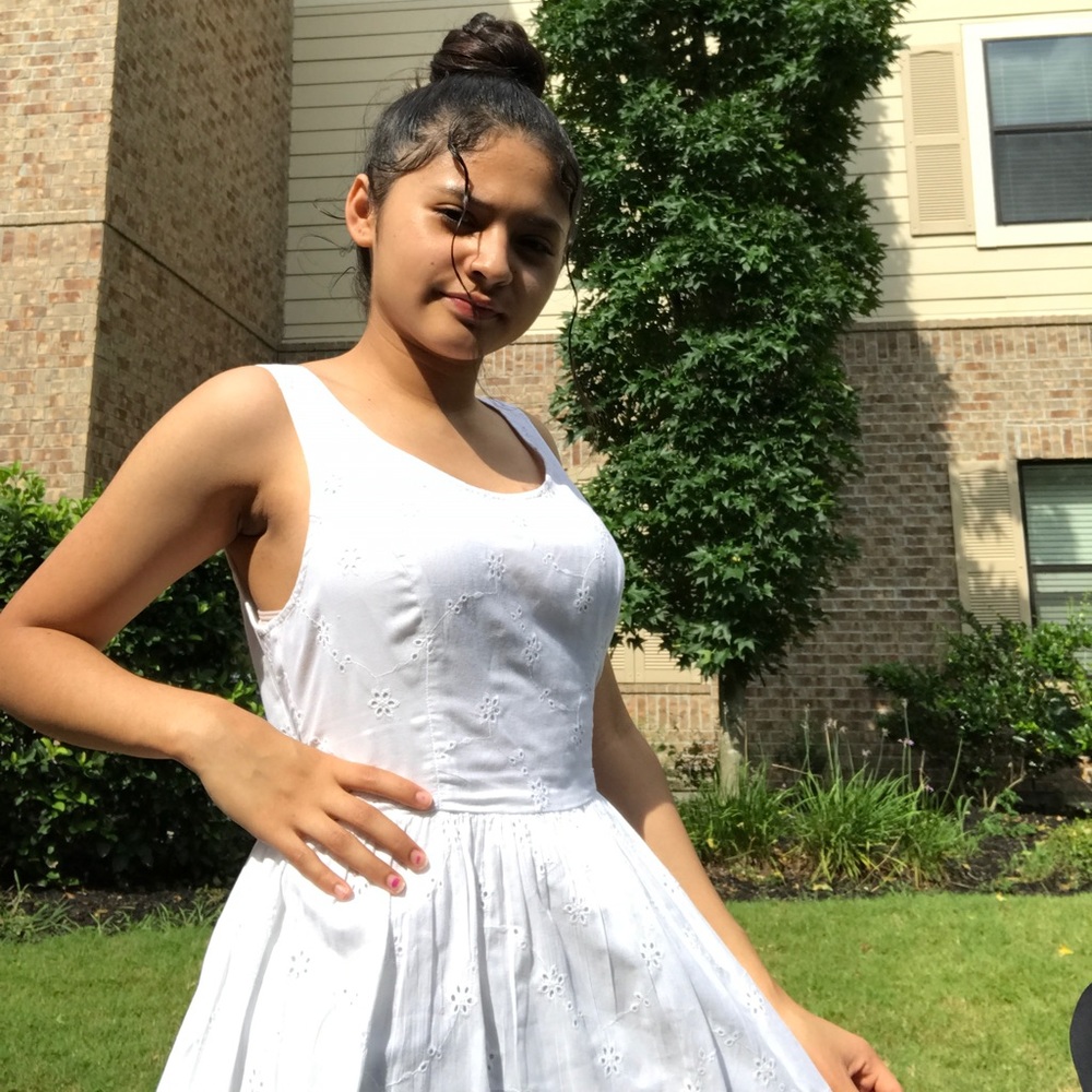 White dress